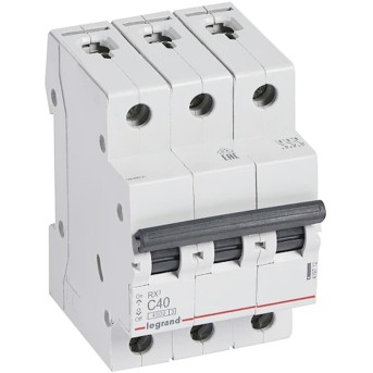 Автоматический выключатель Legrand 419712 3П C 40А RX3 4,5kA в Metoo.kz - Metoo (1)