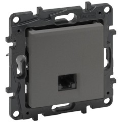 Информационная розетка одинарная Niloe Step RJ45 Кат.6e UTP Алюминий