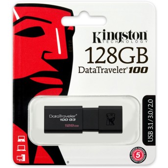USB-накопитель Kingston DataTraveler® 100 G3 (DT100G3) 128GB - Metoo (3)