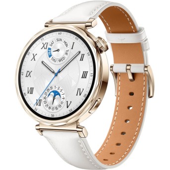 Смарт часы Huawei Watch GT 5 JNA-B19 41mm White Composite Leather Strap - Metoo (1)