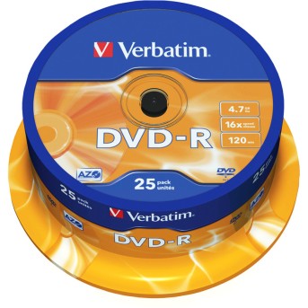 Диск DVD-R Verbatim (43522) 4.7GB 25штук Незаписанный - Metoo (2)