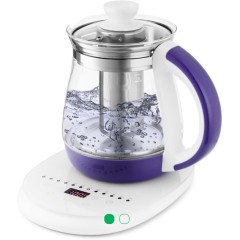 Чайник Kitfort КТ-6130-1 бело-фиолетовый