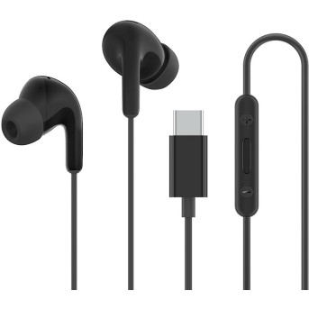 Наушники Xiaomi Type-C Earphones Black - Metoo (1)
