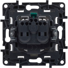 Розетка 2К+З Niloe Step 16А 250 В с з/<wbr>ш авт. клеммы Сталь