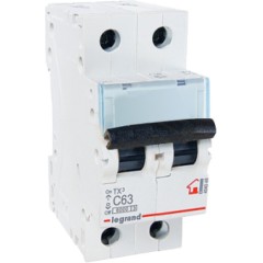 Автоматический выключатель Legrand 404048 2П C 63A TX3 6000 6kA
