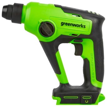 Перфоратор аккумуляторный бесщеточный Greenworks GD24SDS1 24V без АКБ и ЗУ - Metoo (2)