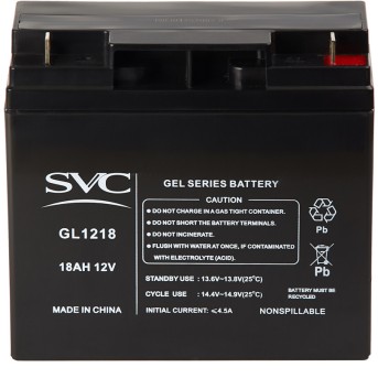 Аккумуляторная батарея SVC GL1218 12В 18 Ач - Metoo (3)