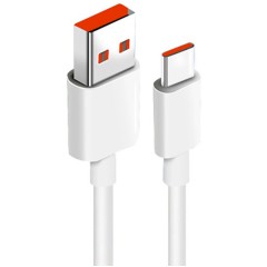 Интерфейсный кабель Xiaomi 6A Type-A to Type-C Cable Белый