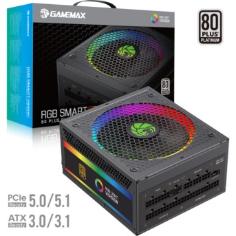 Блок питания Gamemax RGB-Smart 1300 PRO BK Platinum - Metoo (1)