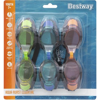 Очки для плавания Bestway 21096 (3 шт в упаковке) - Metoo (2)