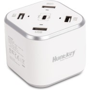 Универсальное USB зарядное устройство Huntkey SCA507 Белый