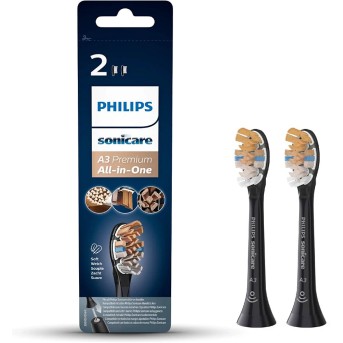Стандартные насадки для звуковой зубной щетки Philips Sonicare Premium All-in-One HX9092/11 2шт в Metoo.kz - Metoo (1)