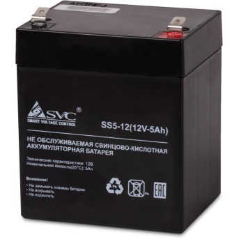 Аккумуляторная батарея SVC AV5-12 12В 5 Ач - Metoo (1)