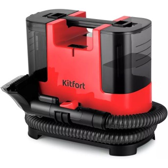 Моющий пылесос Kitfort КТ-5162-1 черно-малиновый - Metoo (1)