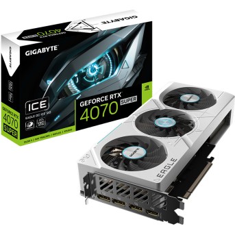 Видеокарта Gigabyte (GV-N407SEAGLEOC ICE-12GD) RTX4070 SUPER EAGLE OC ICE 12G - Metoo (3)