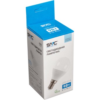 Эл. лампа светодиодная SVC LED G45-9W-E14-6500K, Холодный - Metoo (2)