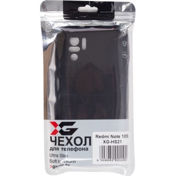 Чехол для телефона X-Game XG-HS21 для Redmi Note 10S Силиконовый Чёрный - Metoo (3)