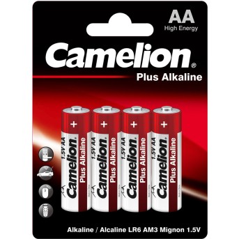 Батарейка CAMELION Plus Alkaline LR6-BP4 4 шт. в блистере - Metoo (1)