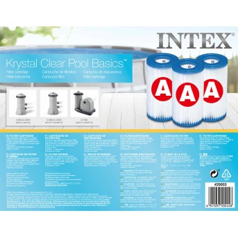 Картридж для фильтра Intex 29003 (в упаковке 3 шт) - Metoo (2)