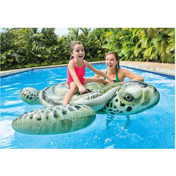 Надувная игрушка Intex 57555NP в форме черепахи для плавания - Metoo (2)