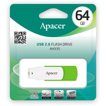 USB-накопитель Apacer AH335 64GB Зеленый - Metoo (2)