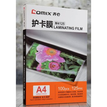 Плёнка для ламинирования COMIX M4125 А4, 125мкм, 100шт. - Metoo (3)