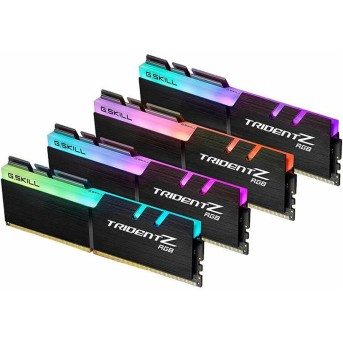 Комплект модулей памяти G.SKILL TridentZ RGB F4-3200C16Q-128GTZR DDR4 128GB (Kit 4x32GB) 3200MHz - Metoo (1)