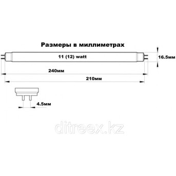 Лампа ультрафиолетовая PHILIPS UV-6W - Metoo (4)
