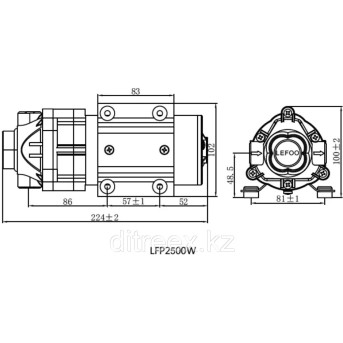 Насос для фильтра Pump LFP2500W - Metoo (3)