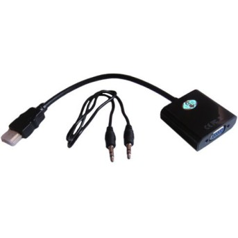 Koнвертер V-T CBVA0368 HDMI-VGA + Audio - Metoo (2)