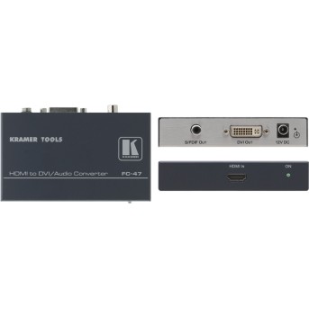 Преобразователь сигнала HDMI в DVI и аудио Kramer FC-47 - Metoo (1)