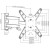 Кронштейн поворотный Brateck LDA07-443 до 35кг - Metoo (3)