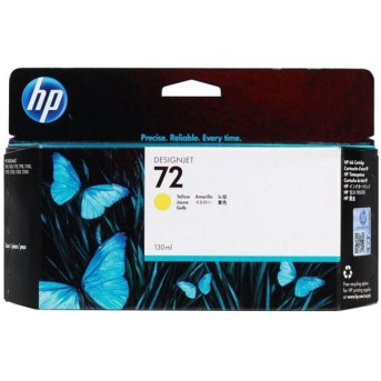 Картридж HP №72 DesignJet T1100/<wbr>T610 Yellow (130ml) (О) C9373A - Metoo (1)