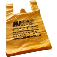 Пакет-майка Hi-Black, ПНД, цвет-желтый, 380x600 мм (в упаковке 100 шт.)