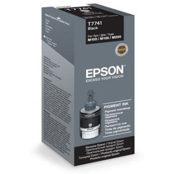 Чернила Epson M100/<wbr>105/<wbr>200/<wbr>205 (O) C13T77414A, black, 140ml - Metoo (1)