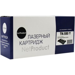 Тонер-картридж NetProduct (N-TK-580Y) для Kyocera FS-C5150DN/<wbr>ECOSYS P6021, Y, 2,8K