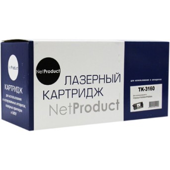 Тонер-картридж NetProduct (N-TK-3160) для Kyocera P3045dn/<wbr>P3050dn/<wbr>P3055dn, 12,5K, с/<wbr>ч - Metoo (1)