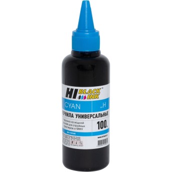 Чернила Hi-Black Универсальные для HP (Тип H-V1), C, 0,1 л. - Metoo (1)