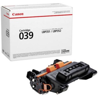 Тонер-картридж 039 BK Canon i-SENSYS LBP-351, LBP-352 11К (О) чёрный 0287C001 - Metoo (1)