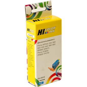 Картридж Hi-Black (HB-CLI-521C) для Canon PIXMA iP3600/<wbr>iP4600/<wbr>MP540, C - Metoo (1)