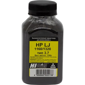 Тонер Hi-Black для HP LJ 1160/<wbr>1320, Тип 3.7, Bk, 150 г, банка - Metoo (1)