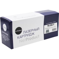 Тонер-картридж NetProduct (N-TK-590Y) для Kyocera FS-C5250DN/<wbr>C2626MFP, Y, 5K