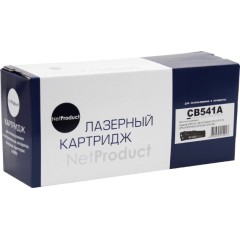 Картридж NetProduct (N-CB541A) для HP CLJ CM1300/<wbr>CM1312/<wbr>CP1210/<wbr>CP1215, C, 1,5K