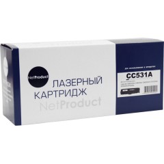 Картридж NetProduct (N-CC531A/<wbr>№ 718) для HP CLJ CP2025/<wbr>CM2320/<wbr>Canon LBP7200, C, 2,8K