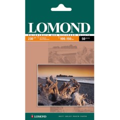 Фотобумага Lomond матовая односторонняя (0102034), 10x15 см, 230 г/<wbr>м2, 50 л.
