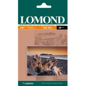 Фотобумага Lomond матовая односторонняя (0102034), 10x15 см, 230 г/<wbr>м2, 50 л. - Metoo (1)