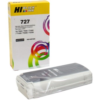 Картридж Hi-Black (B3P22A) для HP DJ T920/<wbr>T1500, Mattblack, №727, 130 мл - Metoo (1)