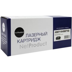 Тонер-картридж NetProduct (N-45807119/45807102) для OKI B412/432/512/MB472/492/562, 3K..