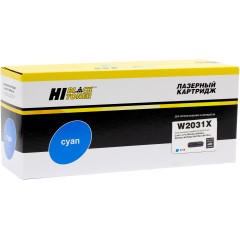 Тонер-картридж Hi-Black (HB-W2031X) для HP Color LaserJet Pro M454dn/<wbr>M479dw, №415X, Восст. C, 6K