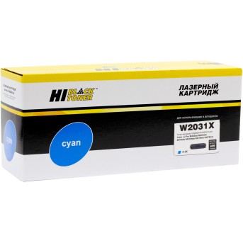 Тонер-картридж Hi-Black (HB-W2031X) для HP Color LaserJet Pro M454dn/<wbr>M479dw, №415X, Восст. C, 6K - Metoo (1)